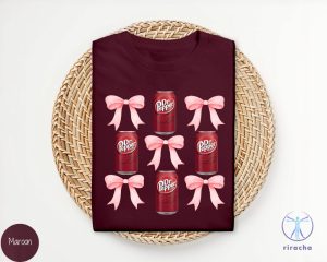 Pink Bow Coquette Dr Pepper Sweatshirt Dr Pepper Merchandise Dr Pepper T Shirt Dr Pepper Shirt riracha 3