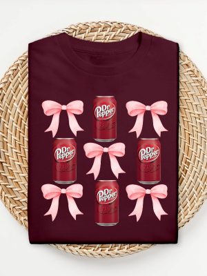 Pink Bow Coquette Dr Pepper Sweatshirt Dr Pepper Merchandise Dr Pepper T Shirt Dr Pepper Shirt riracha 3