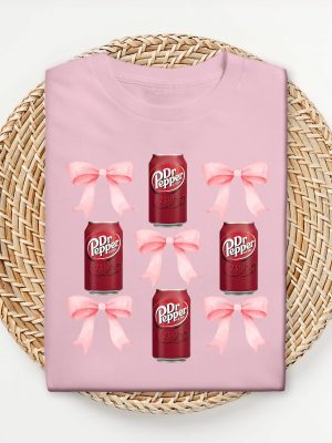 Pink Bow Coquette Dr Pepper Sweatshirt Dr Pepper Merchandise Dr Pepper T Shirt Dr Pepper Shirt riracha 4