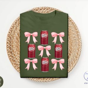 Pink Bow Coquette Dr Pepper Sweatshirt Dr Pepper Merchandise Dr Pepper T Shirt Dr Pepper Shirt riracha 5