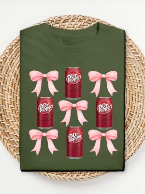 Pink Bow Coquette Dr Pepper Sweatshirt Dr Pepper Merchandise Dr Pepper T Shirt Dr Pepper Shirt riracha 5