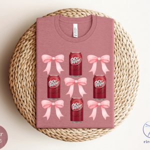 Pink Bow Coquette Dr Pepper Sweatshirt Dr Pepper Merchandise Dr Pepper T Shirt Dr Pepper Shirt riracha 7