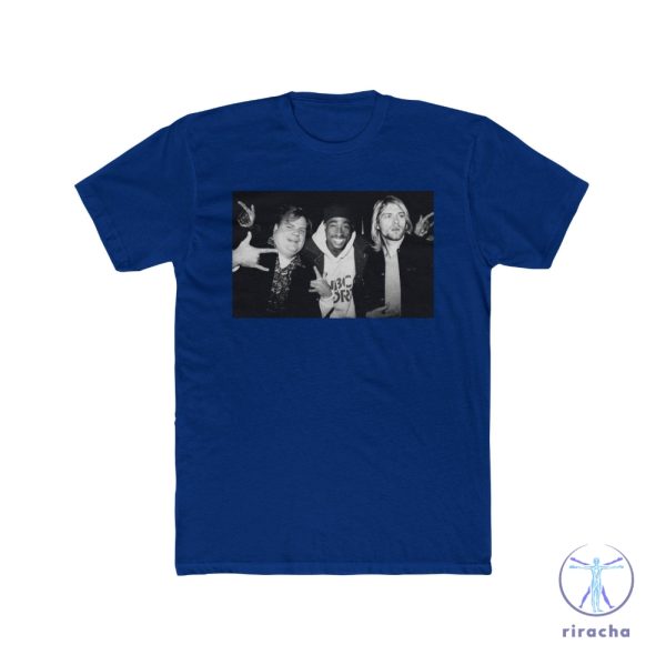 Chris Farley Pac Shakur And Kurt Cobain Partying Chris Farley Ice Skating Skit Shirt riracha 4