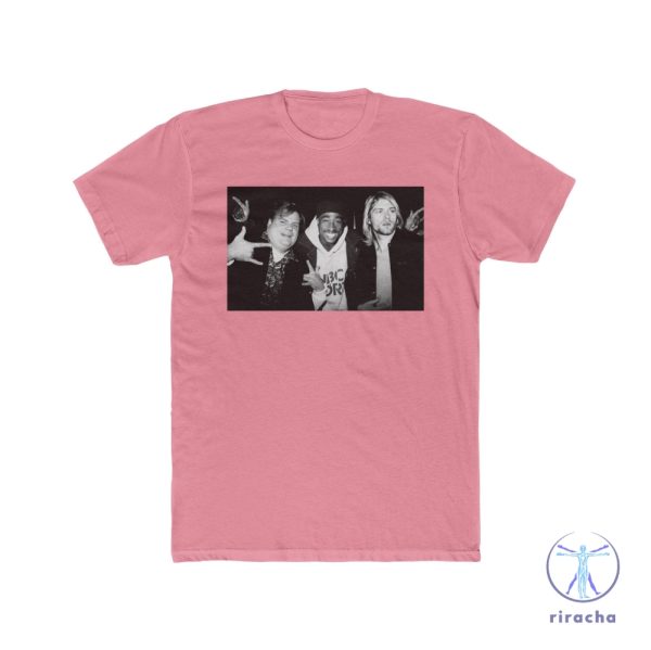 Chris Farley Pac Shakur And Kurt Cobain Partying Chris Farley Ice Skating Skit Shirt riracha 5