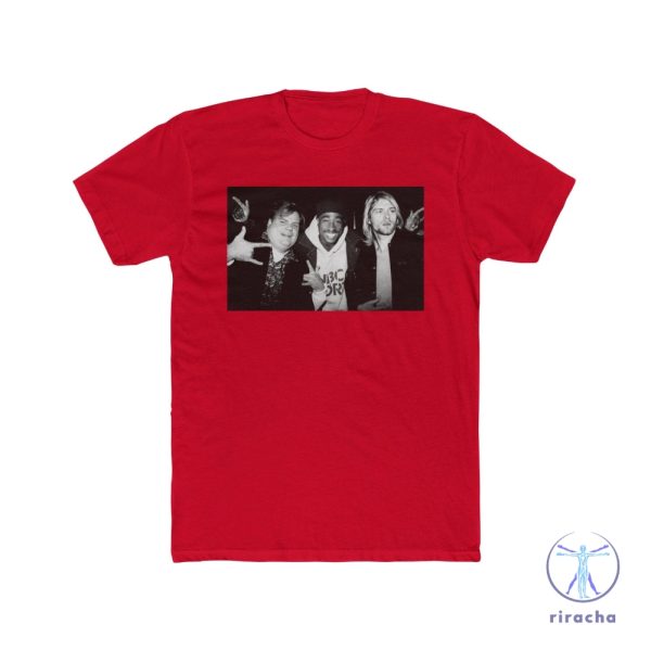 Chris Farley Pac Shakur And Kurt Cobain Partying Chris Farley Ice Skating Skit Shirt riracha 6