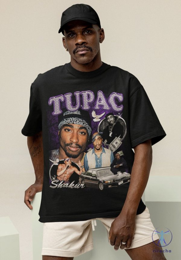 Retro Tupac Shakur Rap Vintage Shirt 2Pac T Shirt Tupac T Shirt riracha 1