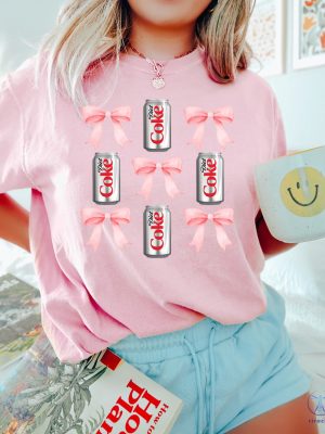 Diet Coke Pink Bow Shirt Coquette Diet Coke Shirt Diet Coke Lover Pink Diet Coke Shirt riracha 2