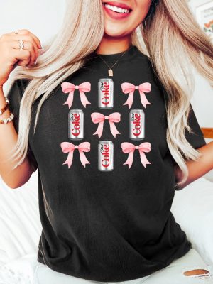 Diet Coke Pink Bow Shirt Coquette Diet Coke Shirt Diet Coke Lover Pink Diet Coke Shirt riracha 3