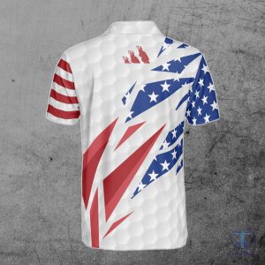 Personalize Name Addicted Golf American Flag Usa Golf Team Polo Shirt Team Usa Golf Shirt riracha 3