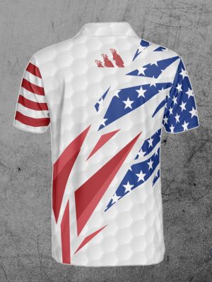 Personalize Name Addicted Golf American Flag Usa Golf Team Polo Shirt Team Usa Golf Shirt riracha 3