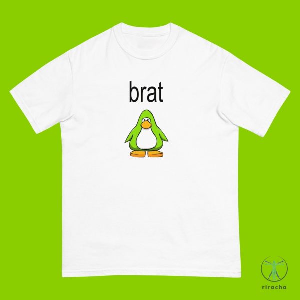 Brat Club Penguin T Shirt Brat Charli Xcx Shirt Brat Club Penguin Shirt riracha 1