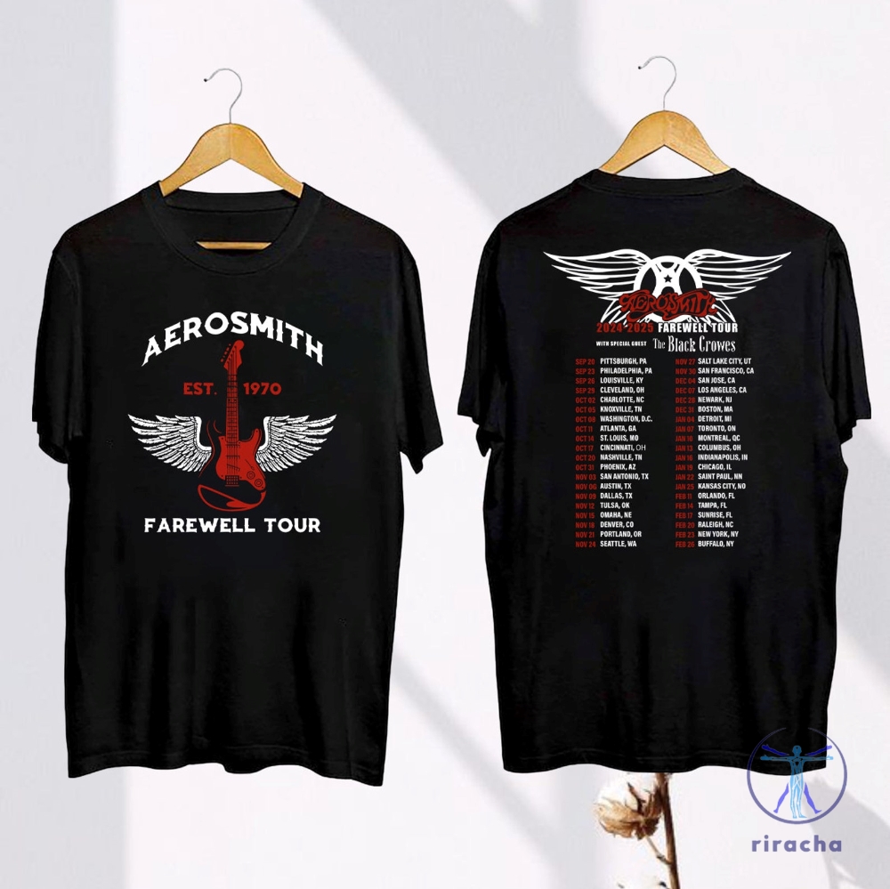 Aerosmith Tour 2024 2025 T Shirt Vintage Aerosmith Tour Shirt Vintage Aerosmith Shirt Aerosmith Tour 2024 Shirt