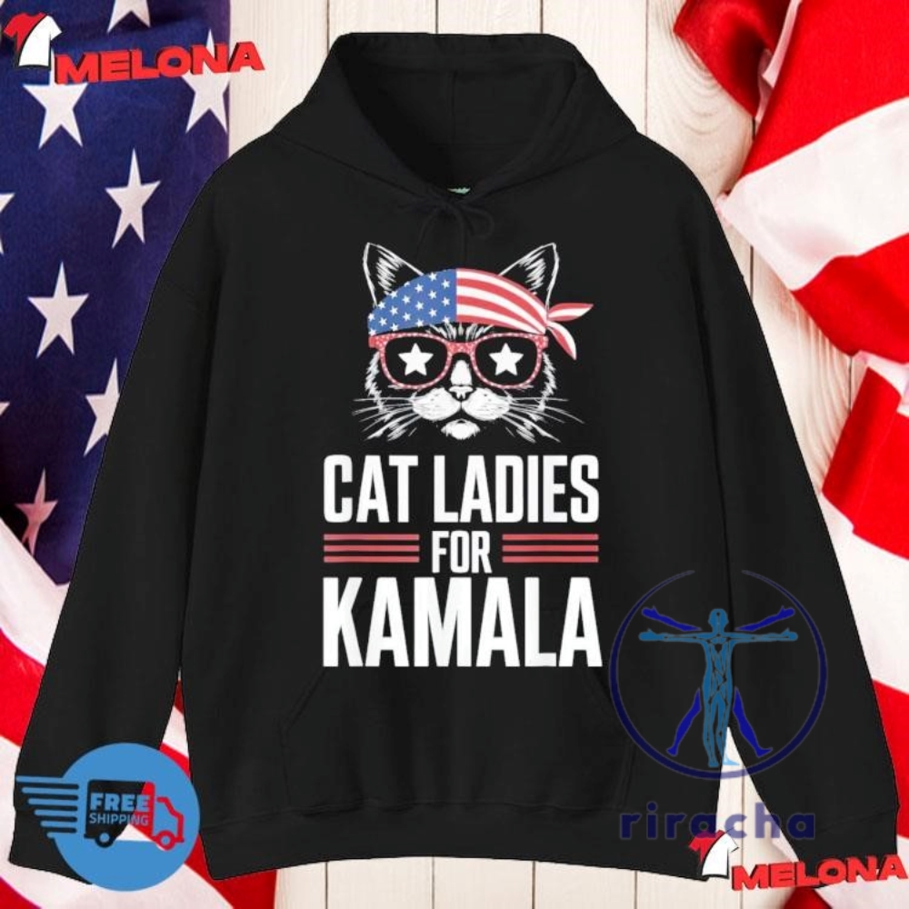 Cat Ladies For Kamala Harris T Shirt Childless Cat Ladies For Harris Shirt