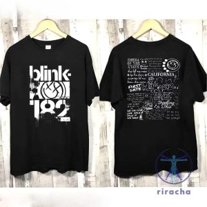 Blink 182 Lyric Album Song The World Tour 2023 Shirt Blink 182 Merch Blink 182 Final Tour Blink182 Tour 2024 riracha 2