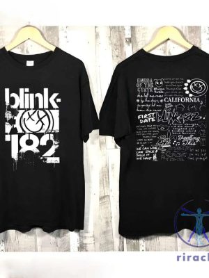 Blink 182 Lyric Album Song The World Tour 2023 Shirt Blink 182 Merch Blink 182 Final Tour Blink182 Tour 2024 riracha 2