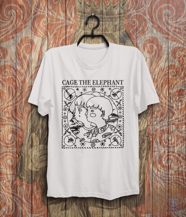 Vintage Cage The Elephant Tour Shirt Cage The Elephant Merch Cage The Elephant T Shirt riracha 1