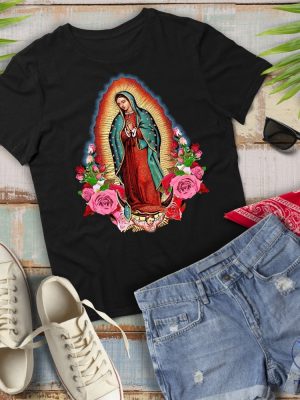 Virgin Mary Shirt Our Lady Of Guadalupe Saint Mary T Shirt riracha 3