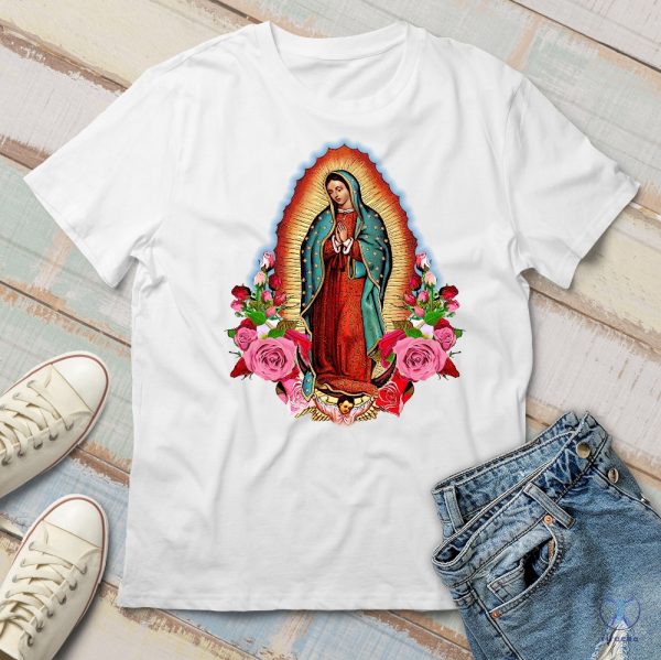 Virgin Mary Shirt Our Lady Of Guadalupe Saint Mary T Shirt riracha 4