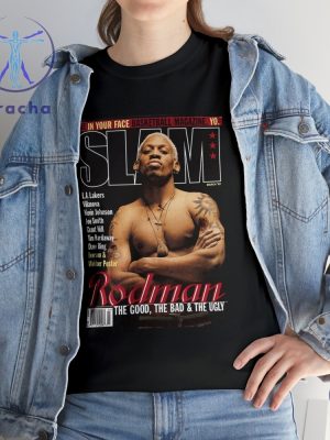 Dennis Rodman Slam Magazine T Shirt Slam Magazine Shirt riracha 6