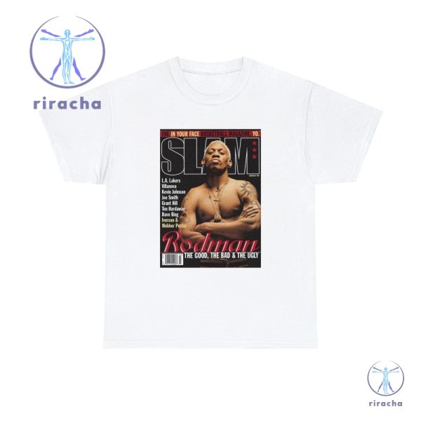 Dennis Rodman Slam Magazine T Shirt Slam Magazine Shirt riracha 7