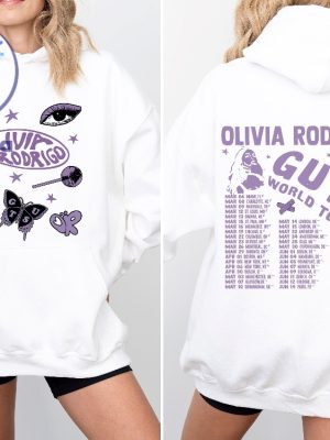 Olivia Rodrigo Guts Tour 2024 Hoodie The Guts World Tour 2024 Hoodie Olivia Rodrigo Hoodie Olivia Rodrigo Shirt riracha 2