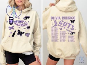 Olivia Rodrigo Guts Tour 2024 Hoodie The Guts World Tour 2024 Hoodie Olivia Rodrigo Hoodie Olivia Rodrigo Shirt riracha 3