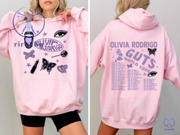 Olivia Rodrigo Guts Tour 2024 Hoodie The Guts World Tour 2024 Hoodie Olivia Rodrigo Hoodie Olivia Rodrigo Shirt riracha 5