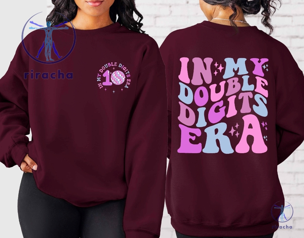 In My Double Digits Era Sweatshirt 10 Years Old Birthday Sweater Birthday Sweater Olivia Rodrigo Shirt