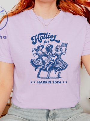 Retro Hotties For Harris Shirt Kamala Harris For President 2024 Stop Project 2025 Hotties For Harris Shirt riracha 2