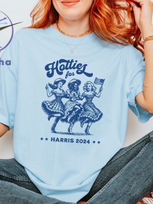 Retro Hotties For Harris Shirt Kamala Harris For President 2024 Stop Project 2025 Hotties For Harris Shirt riracha 3