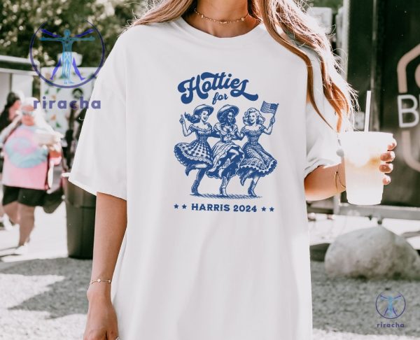 Retro Hotties For Harris Shirt Kamala Harris For President 2024 Stop Project 2025 Hotties For Harris Shirt riracha 5