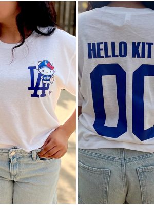 Hello Kitty La Dodgers T Shirt Hello Kitty Dodgers Shirt Hello Kitty Dodgers Tshirt riracha 3