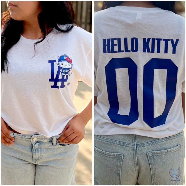 Hello Kitty La Dodgers T Shirt Hello Kitty Dodgers Shirt Hello Kitty Dodgers Tshirt riracha 3