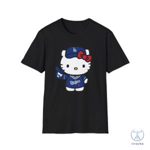 Los Angeles Dodgers Hello Kitty T Shirt Hello Kitty Dodgers Shirt Hello Kitty Dodgers T Shirt riracha 3