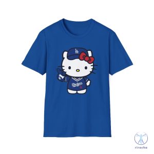 Los Angeles Dodgers Hello Kitty T Shirt Hello Kitty Dodgers Shirt Hello Kitty Dodgers T Shirt riracha 4