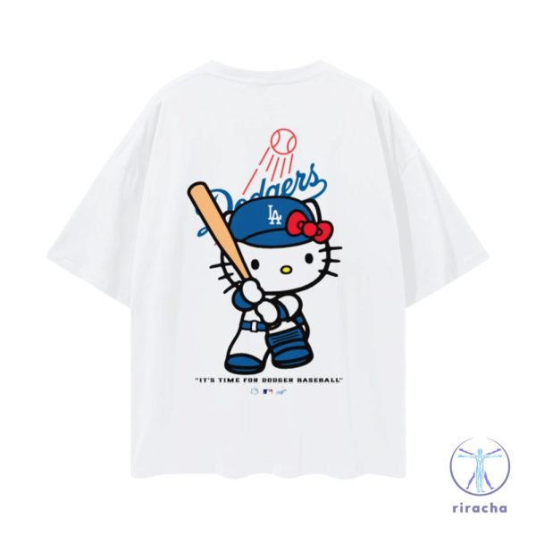 Hello Kitty Dodgers T Shirt Hello Kitty Baseball Tee Hello Kitty Dodgers Shirt Hello Kitty Dodgers T Shirt riracha 1