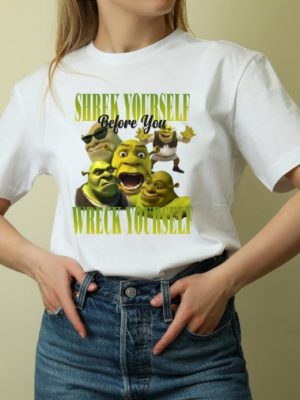 Shrek Yourself Before You Wreck Shrek Funny Shirt Shrek Party Tees Shrek Script Shirt riracha 2