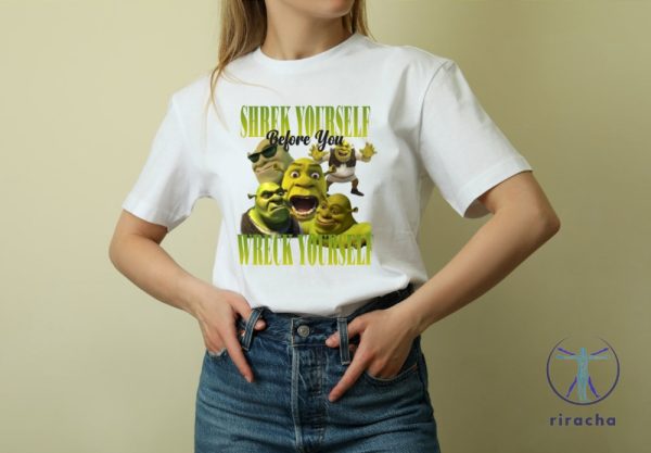 Shrek Yourself Before You Wreck Shrek Funny Shirt Shrek Party Tees Shrek Script Shirt riracha 2