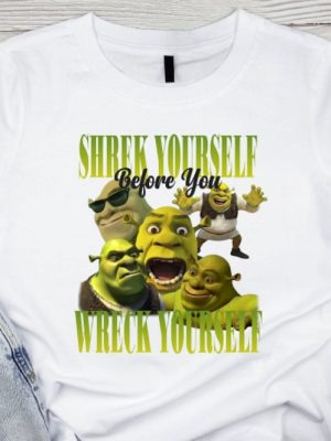 Shrek Yourself Before You Wreck Shrek Funny Shirt Shrek Party Tees Shrek Script Shirt riracha 3