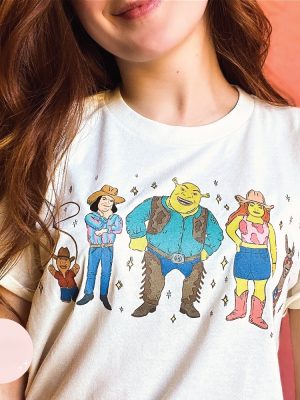 Cowboy Shrek Shirt Universal Studios Tee Western Tee Swamp Shirt Shrek Script Shirt riracha 3