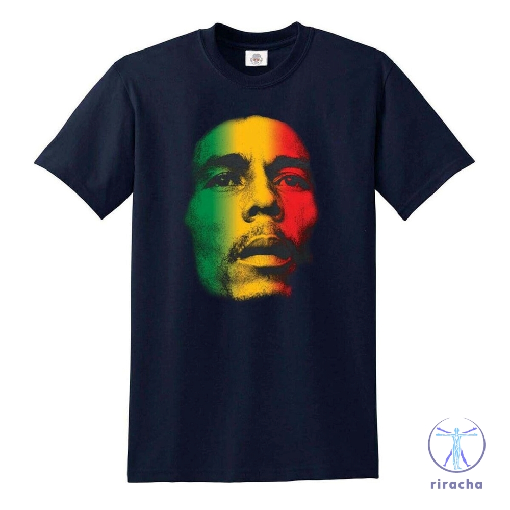 Bob Marley Reggae Flag T Shirt Bob Marley T Shirt