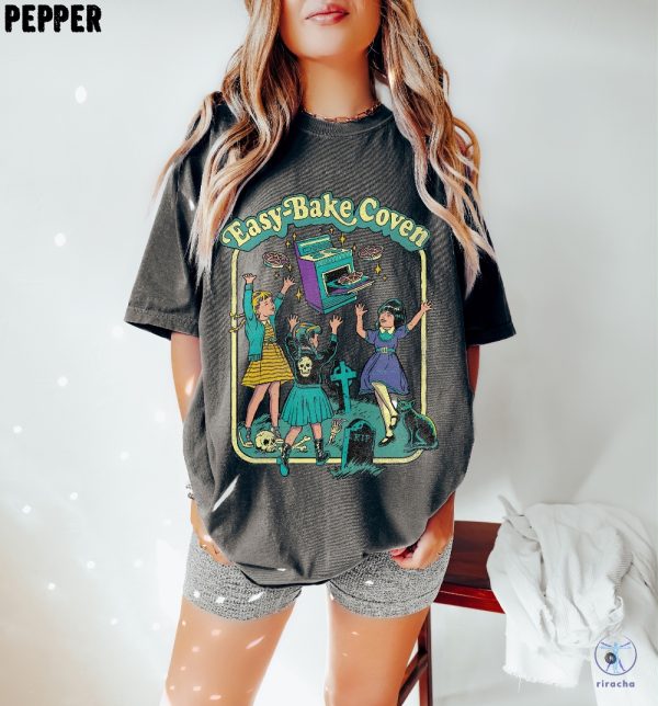 Easy Bake Coven 90S Horror Movie Fan Oversized Vintage T Shirt Halloween Shirt Easy Bake Coven Shirt riracha 1