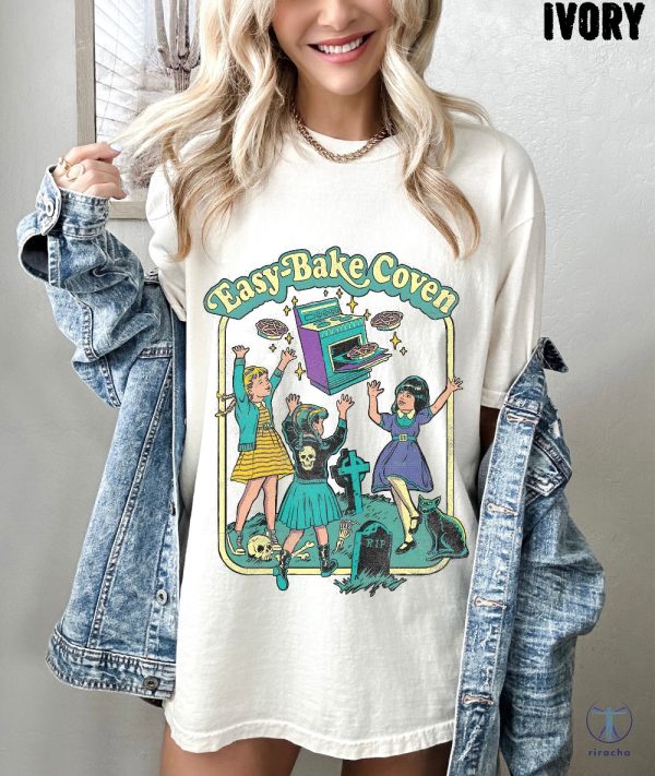 Easy Bake Coven 90S Horror Movie Fan Oversized Vintage T Shirt Halloween Shirt Easy Bake Coven Shirt riracha 2