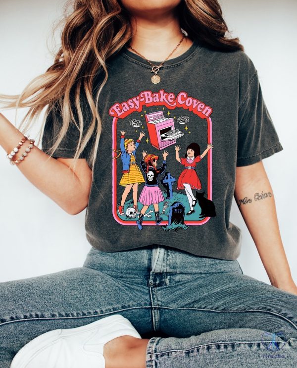 Easy Bake Coven 90S Horror Movie Fan Oversized Tshirt Retro Halloween Shirt Easy Bake Coven Shirt riracha 3