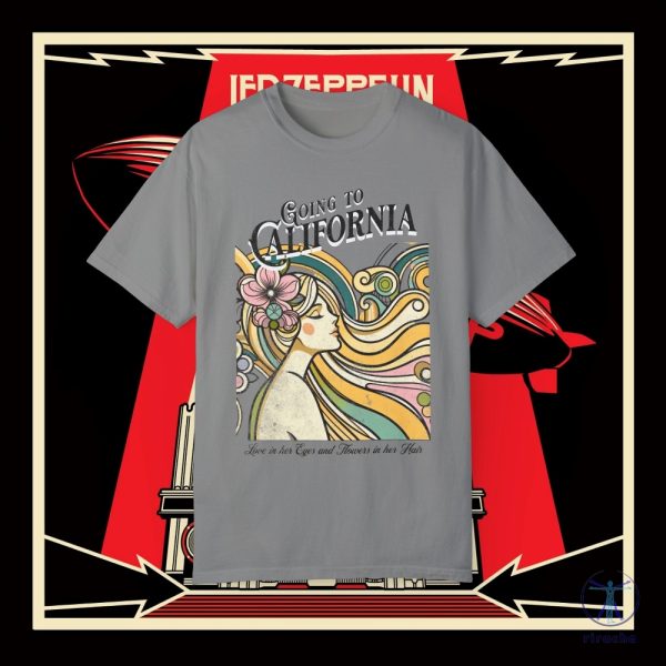 Vintage Led Zeppelin Vintage Going To California T Shirt Led Zeppelin Tshirt Led Zeppelin T Shirt riracha 2