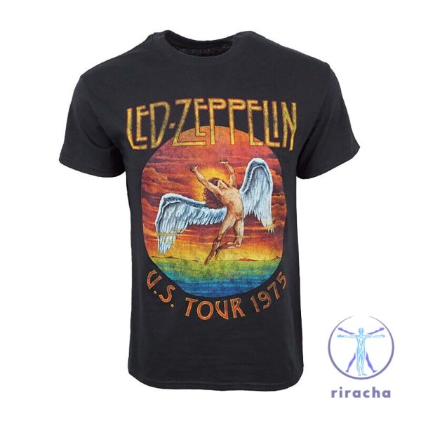 Led Zeppelin 1975 Us Tour T Shirt Led Zeppelin Tshirt Led Zeppelin T Shirt riracha 1