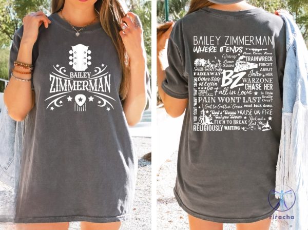 Bailey Zimmerman Tshirt Country Music Trendy Tee Bailey Zimmerman T Shirt Bailey Zimmerman Shirt riracha 1