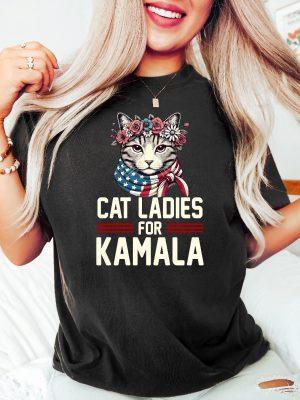 Cat Ladies For Kamala Shirt Karma Is A Cat T Shirt Kamala Harris Cat Shirt Karma Is A Cat Shirt riracha 2