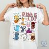 Vintage Karma Is A Cat Shirt Karma Is A Cat T Shirt Taylor Eras Cat Lover Tee Karma Is A Cat Shirt riracha 1