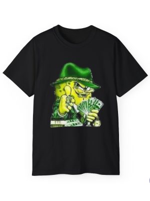 Spongebob Money Tee Gangster Spongebob Shirt riracha 2